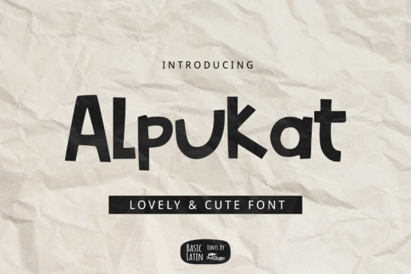 Alpukat Display Font for Handmade Creatives
