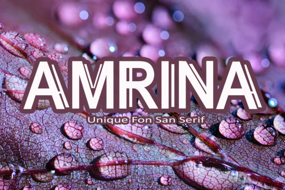 Amrina: A Bold Display Font for Crafters and Product Designers