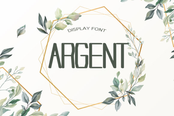 Argent: A Refined Display Font for Modern Branding