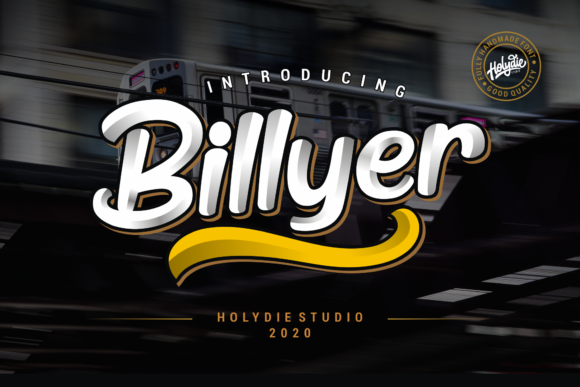 Billyer: A Handmade Display Font for Bold Marketing Designs