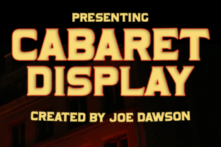 Cabaret Display: A Vintage-Inspired Font for Bold Editorial Design
