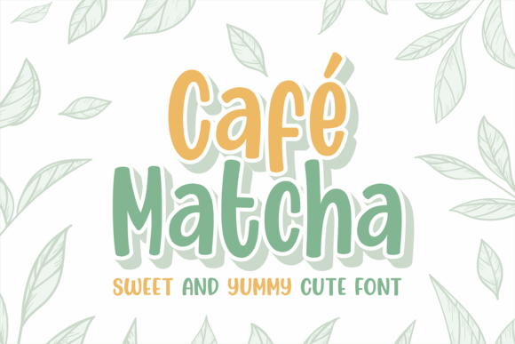 Cafe Matcha: A Sweet and Cute Display Font for Editorial Charm