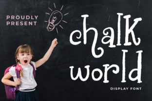 Chalk World: A Playful Display Font for Creative Branding Projects