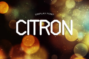 Citron: A Bold Display Font for Crafters and Product Designers