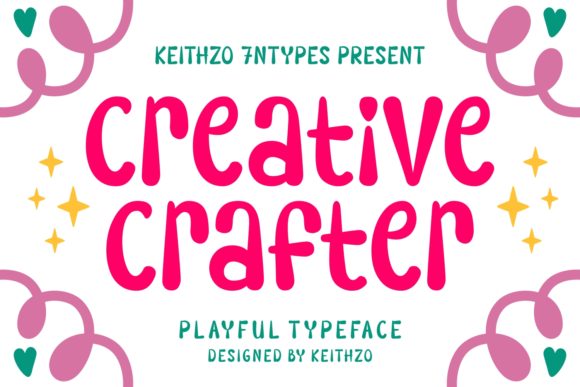 Creative Crafter Display Font for Playful Digital Branding