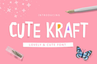 Cute Kraft: A Playful Display Font for Branding and Business Design