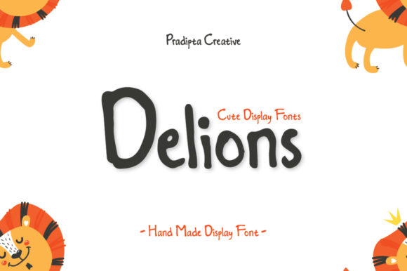 Delions Font: A Handmade Touch for Brave and Cheerful Branding