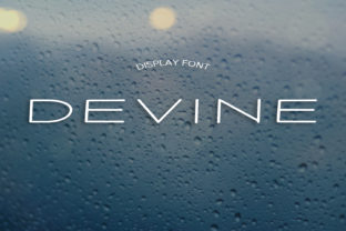 Devine: A Light and Modern Display Font for Editorial Design