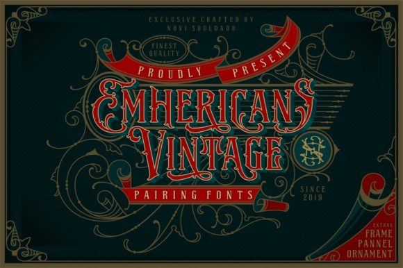 Emhericans Vintage: A Display Font That Brings Old-School Charm to Handmade Designs