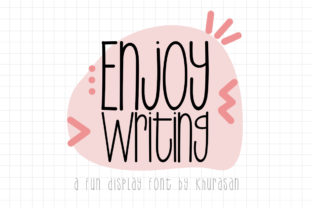 Enjoy Writing: A Whimsical Display Font for Scroll-Stopping Marketing Design