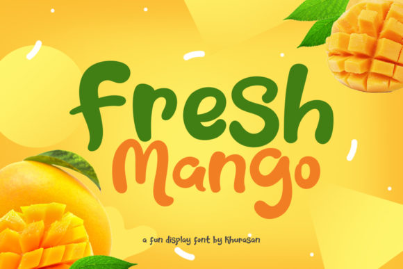 Fresh Mango: A Joyful Display Font for Crafters and Makers