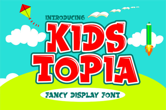 Kidstopia Font: Playful Display Typography for Web Design
