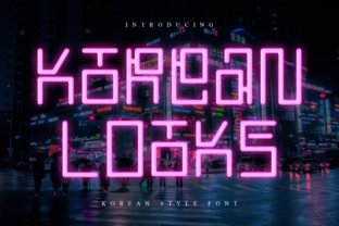 Korean Looks: A Futuristic Font for Bold Branding