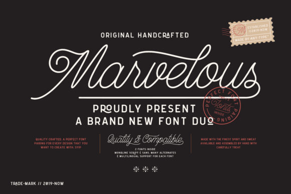 Marvelous: A Premium Handwritten Font for Creative Branding