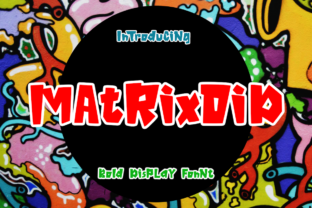 Matrixoid: A Bold and Playful Display Font for Editorial Design