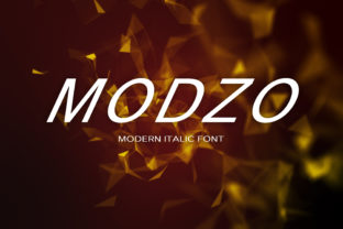 Modzo: A Clean Display Font Perfect for Crafters and Sellers