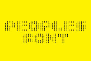 Peoples: A Unique Display Font for Handmade and Creative Projects