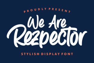 Rezpector: A Bold Display Font for Handmade Labels, Invitations, and Creative Packaging