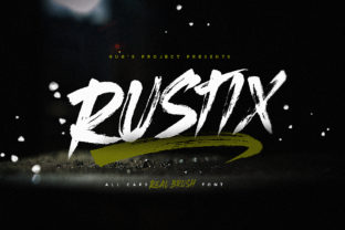Rustix: A Bold Brush Display Font for High-Impact Campaign Visuals
