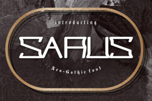 Sarus: A Modern Display Font for Handmade Branding and Product Design