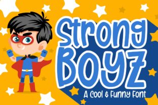 Strong Boyz: A Bold Display Font for Playful Digital Design