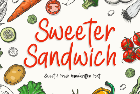 Sweeter Sandwich: A Handwritten Font for Playful Editorial Design